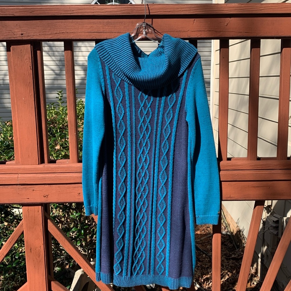 Tommy Hilfiger Blue Sweater Dress, Large